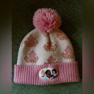 Disney Princess Pink Knit Beanie for Kids